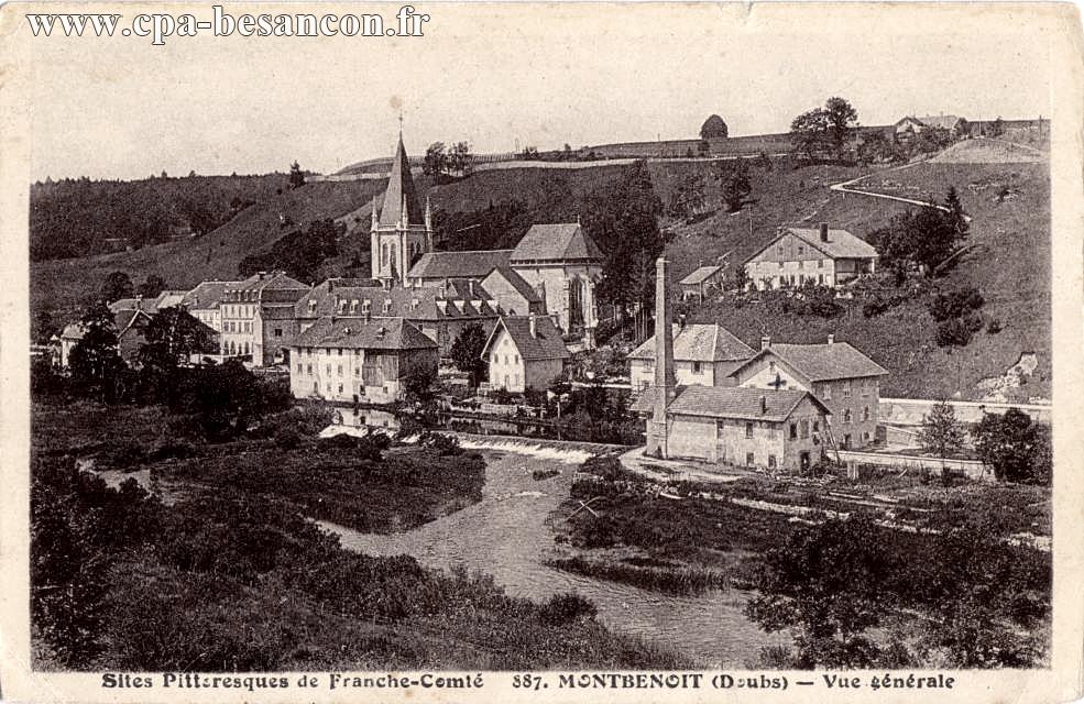 Sites Pittoresques de Franche-Comté - 887. MONTBENOIT (Doubs) - Vue générale